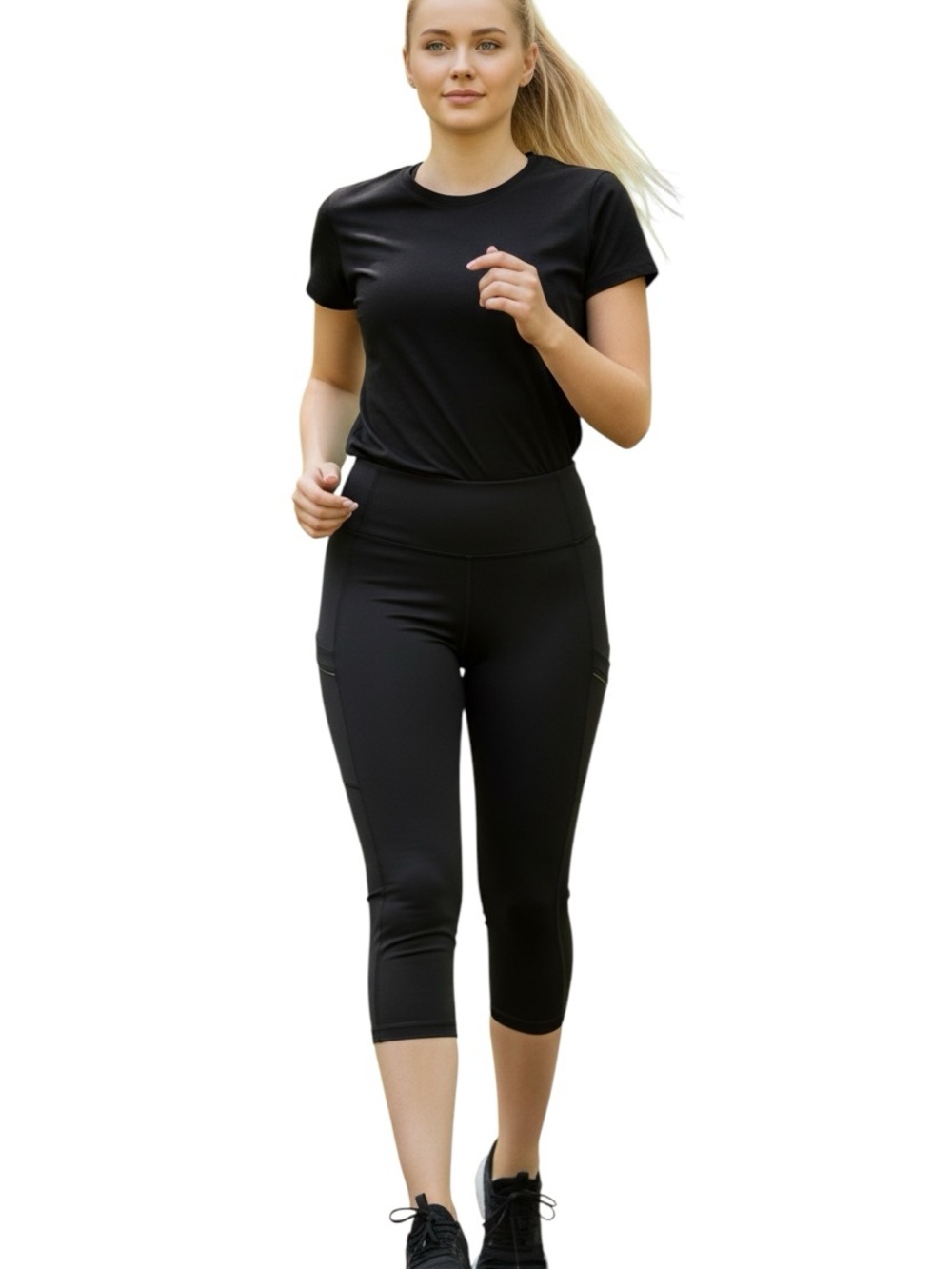lululemon athletica Black Capri Leggings